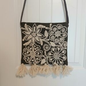 NWOT Wool Embroidered Bag
